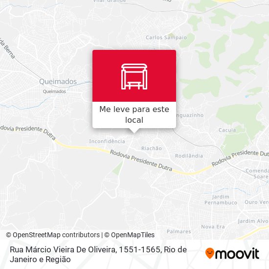 Rua Márcio Vieira De Oliveira, 1551-1565 mapa