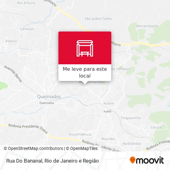 Rua Do Bananal mapa