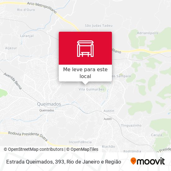 Estrada Queimados, 393 mapa