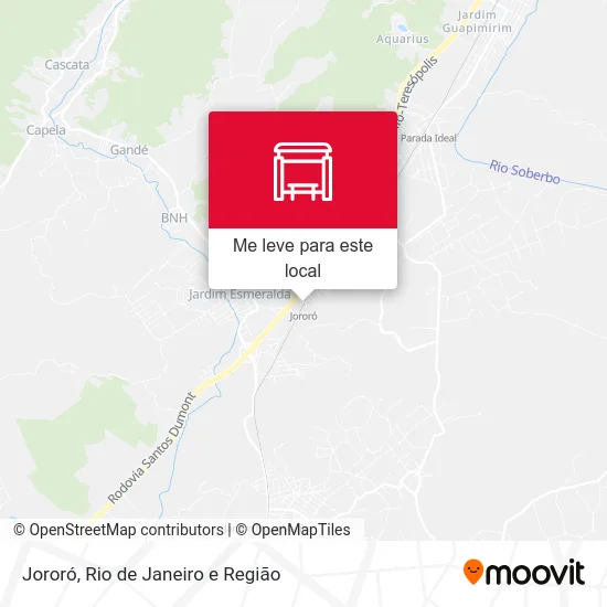 Jororó mapa
