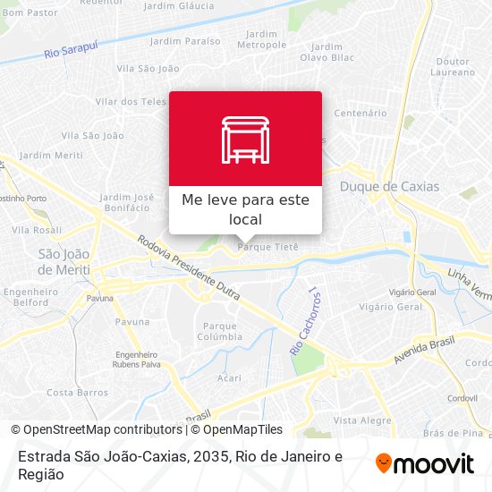Estrada São João-Caxias, 2035 mapa
