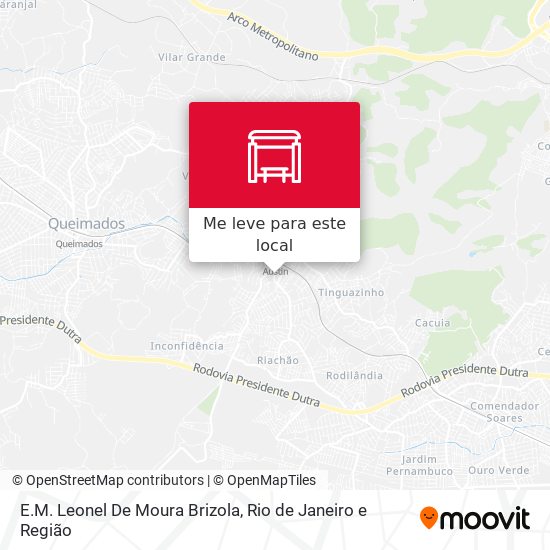 E.M. Leonel De Moura Brizola mapa