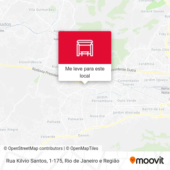 Rua Kilvio Santos, 1-175 mapa