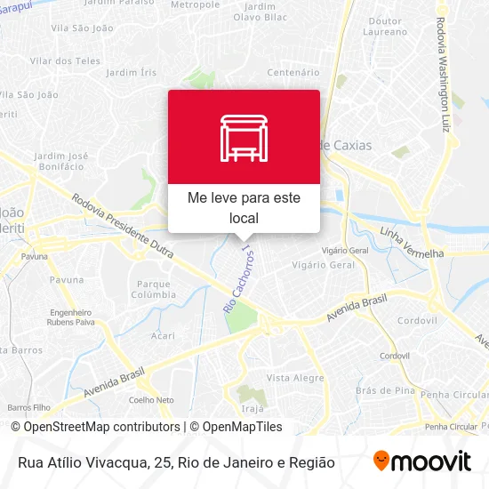 Rua Atílio Vivacqua, 25 mapa