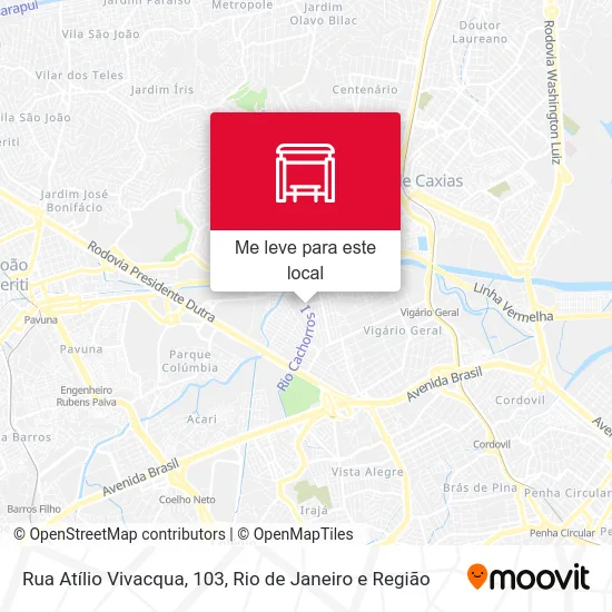 Rua Atílio Vivacqua, 103 mapa