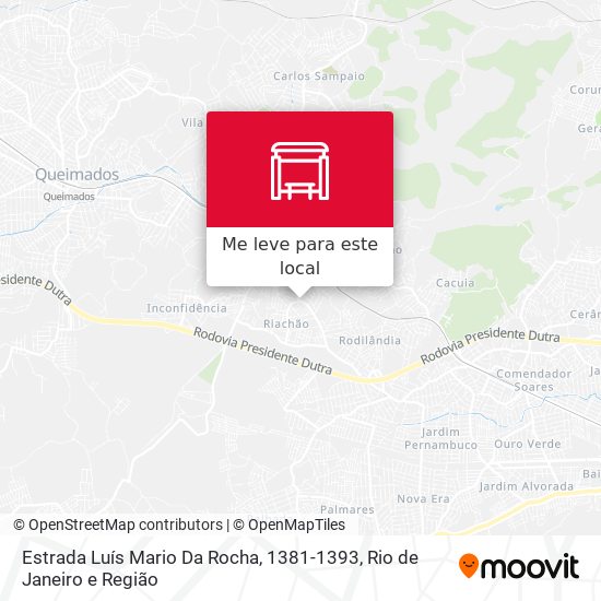 Estrada Luís Mario Da Rocha, 1381-1393 mapa