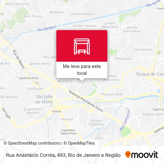 Rua Anastácio Corrêa, 483 mapa