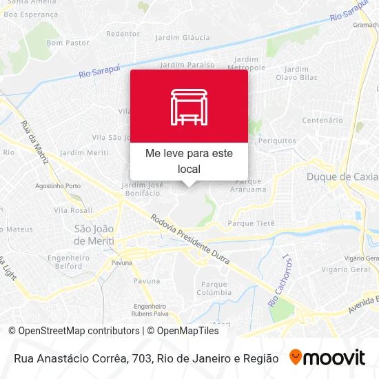 Rua Anastácio Corrêa, 703 mapa