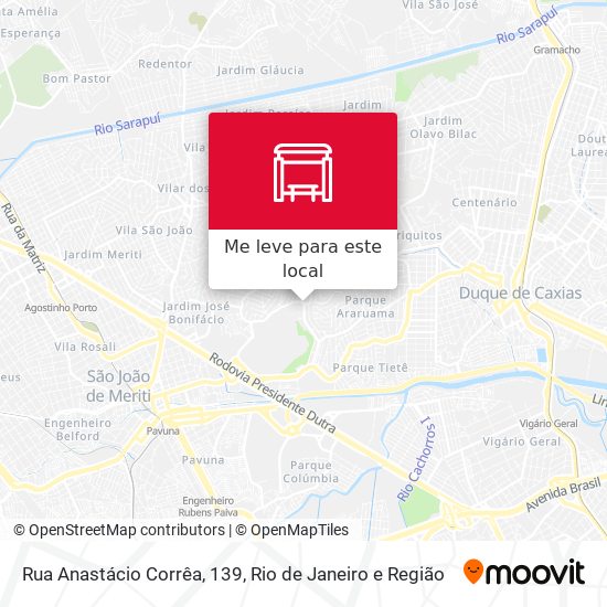 Rua Anastácio Corrêa, 139 mapa