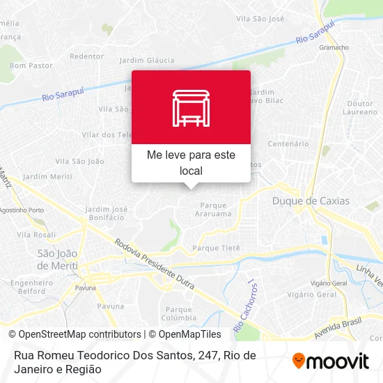 Rua Romeu Teodorico Dos Santos, 247 mapa