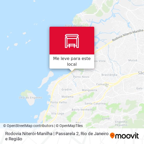Rodovia Niterói-Manilha | Passarela 2 mapa