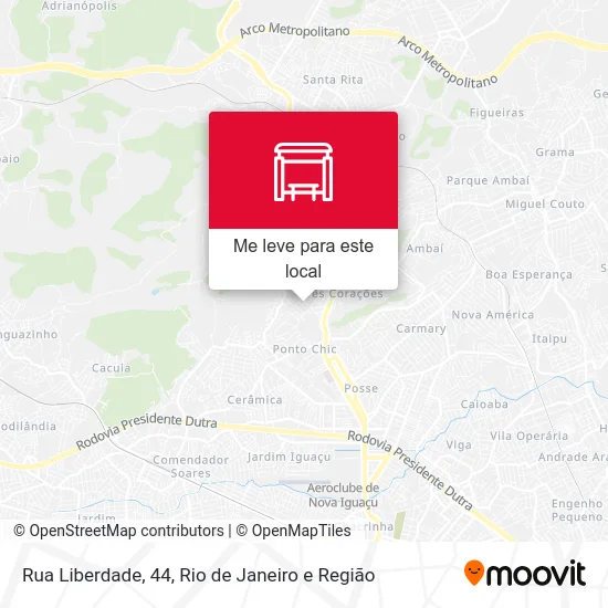 Rua Liberdade, 44 mapa