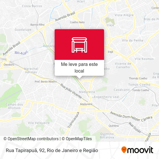 Rua Tapirapuã, 92 mapa