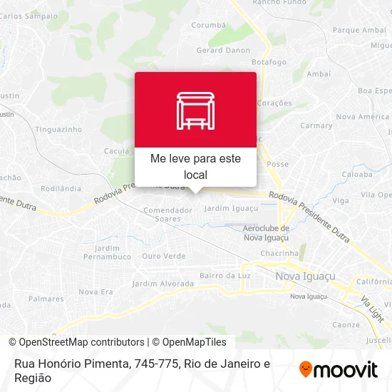 Rua Honório Pimenta, 745-775 mapa