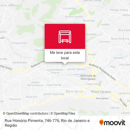 Rua Honório Pimenta, 746-776 mapa