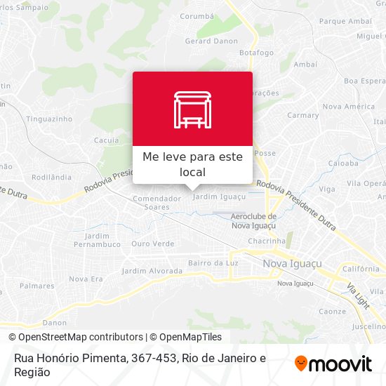 Rua Honório Pimenta, 367-453 mapa