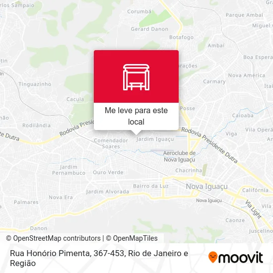 Rua Honório Pimenta, 367-453 mapa