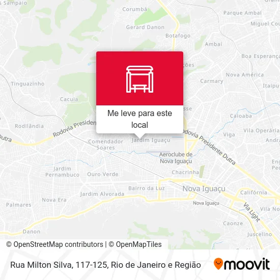 Rua Milton Silva, 117-125 mapa