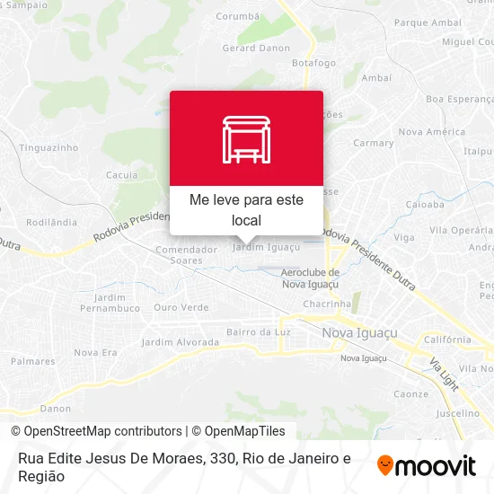 Rua Edite Jesus De Moraes, 330 mapa