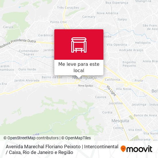 Avenida Marechal Floriano Peixoto | Intercontinental / Caixa mapa
