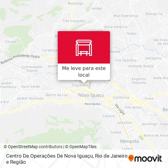 Centro De Operações De Nova Iguaçu mapa