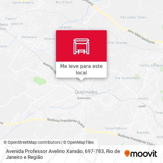 Avenida Professor Avelino Xanxão, 697-783 mapa