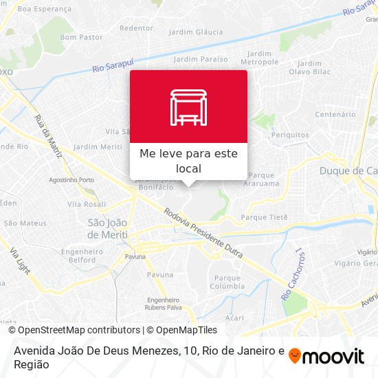 Avenida João De Deus Menezes, 10 mapa