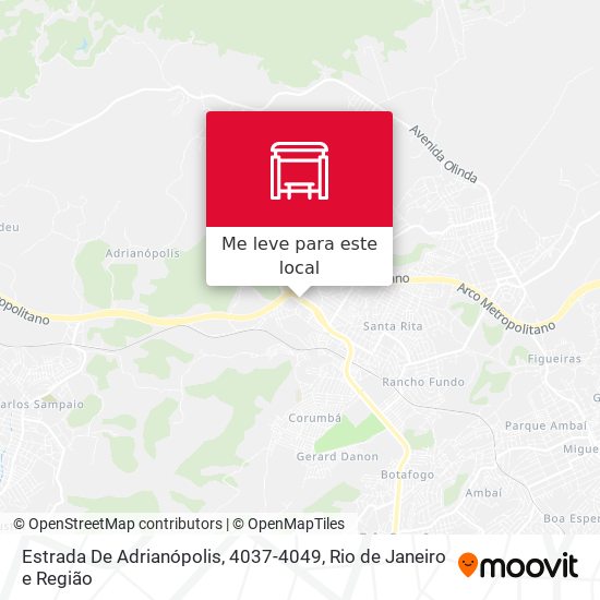 Estrada De Adrianópolis, 4037-4049 mapa