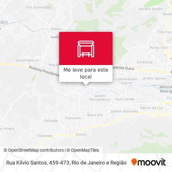 Rua Kilvio Santos, 459-473 mapa