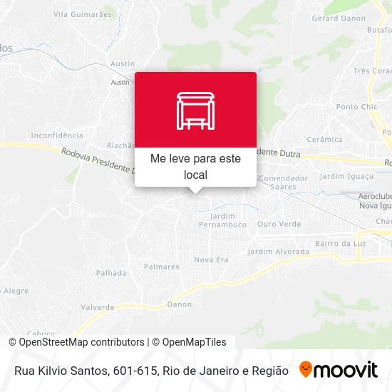 Rua Kilvio Santos, 601-615 mapa