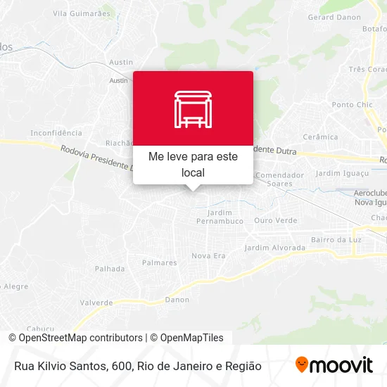 Rua Kilvio Santos, 600 mapa