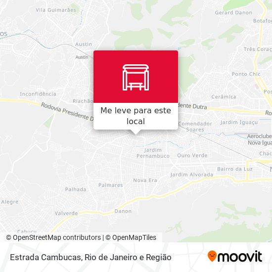 Estrada Cambucas mapa