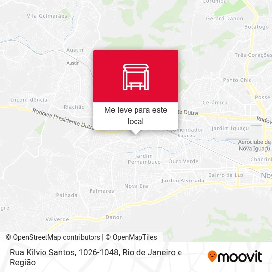 Rua Kilvio Santos, 1026-1048 mapa