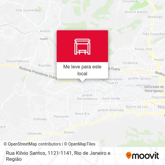 Rua Kilvio Santos, 1121-1141 mapa