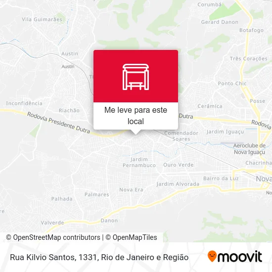 Rua Kilvio Santos, 1331 mapa