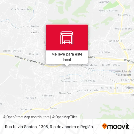 Rua Kilvio Santos, 1308 mapa
