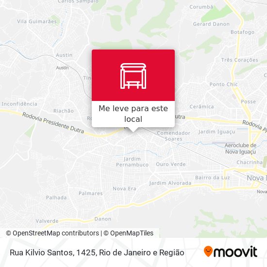 Rua Kilvio Santos, 1425 mapa