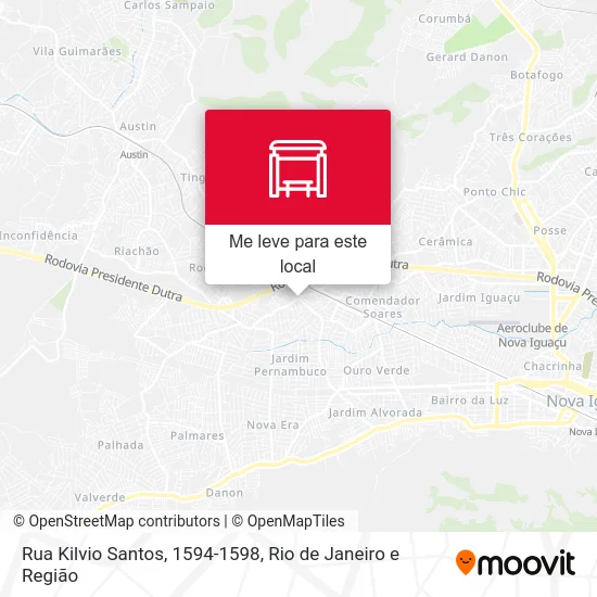 Rua Kilvio Santos, 1594-1598 mapa