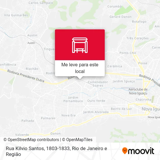 Rua Kilvio Santos, 1803-1833 mapa