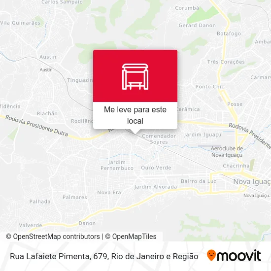 Rua Lafaiete Pimenta, 679 mapa