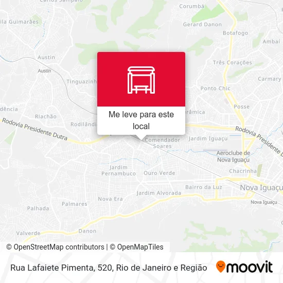 Rua Lafaiete Pimenta, 520 mapa