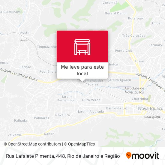 Rua Lafaiete Pimenta, 448 mapa