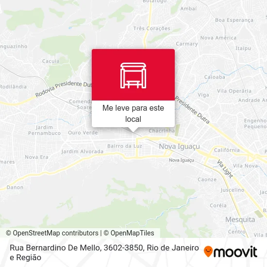 Rua Bernardino De Mello, 3602-3850 mapa