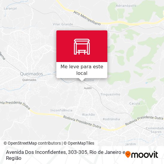 Avenida Dos Inconfidentes, 303-305 mapa