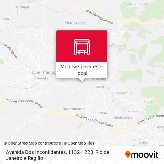 Avenida Dos Inconfidentes, 1132-1220 mapa