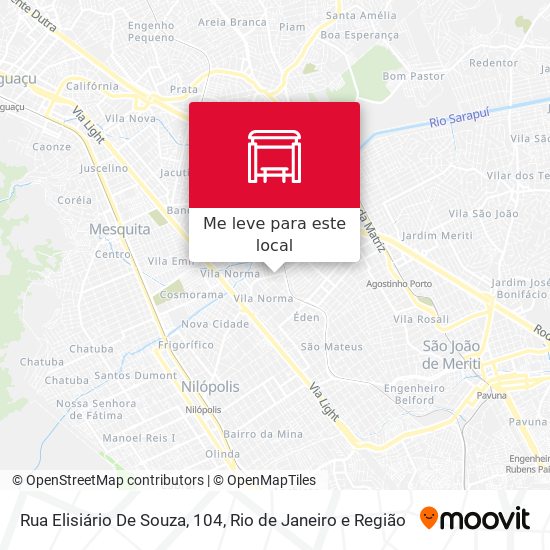 Rua Elisiário De Souza, 104 mapa