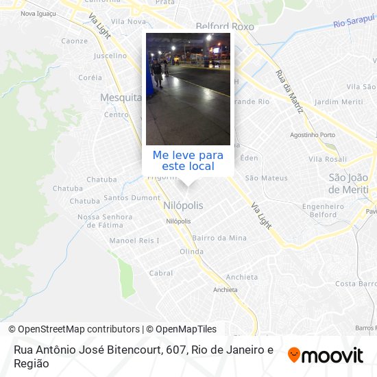 Rua Antônio José Bitencourt, 607 mapa