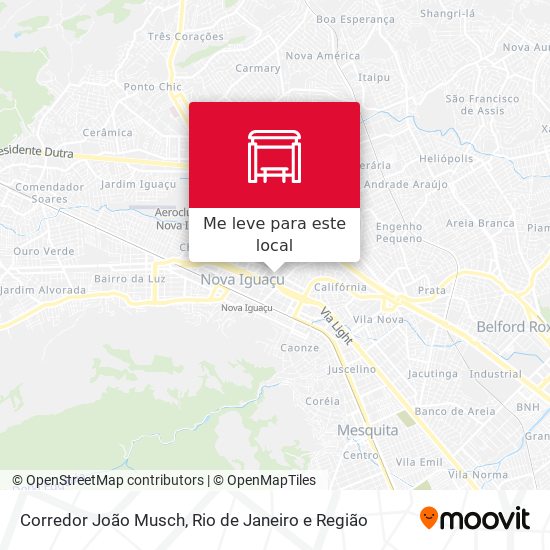 Corredor João Musch mapa