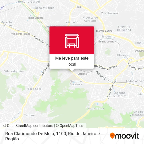 Rua Clarimundo De Melo, 1100 mapa