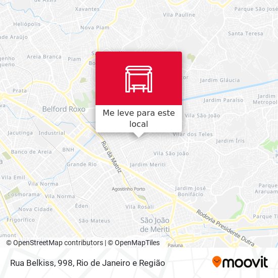 Rua Belkiss, 998 mapa